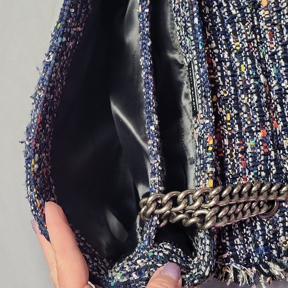 Kurt Geiger Multicolor Tweed Fringe Convertible Bag - Picture 14 of 14